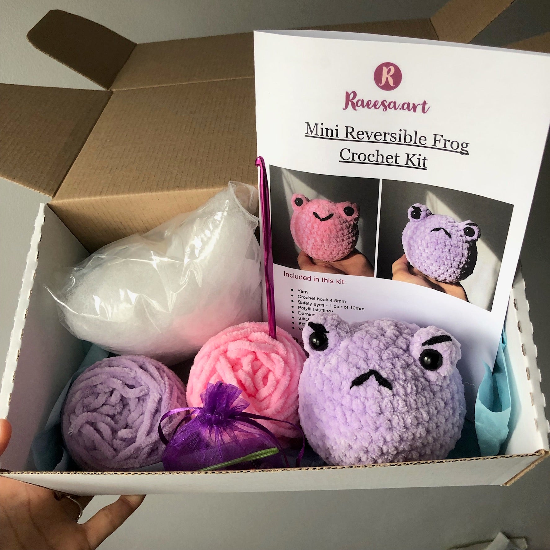 Xanadued Crochet Kit for Beginners, Crochet Hat Frog Starter Set, Knitting  Kit for Beginners Adults, Easy Learn to Crochet Kit with Tutorial and